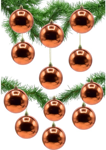 4cm 6lı Bakır Top Parlak