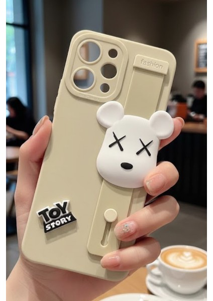 Redmi Note 12 Uyumlu Kılıf Bej Renk 3D Figürlü Darbe Emici Yumuşak Silikon Kapak modelleri