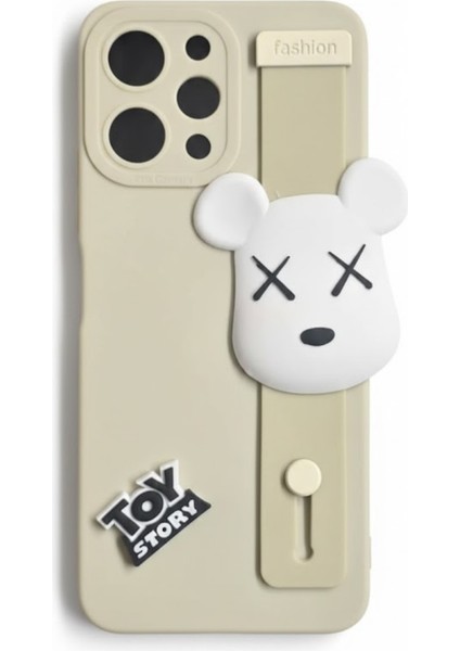 Redmi Note 12 Uyumlu Kılıf Bej Renk 3D Figürlü Darbe Emici Yumuşak Silikon Kapak fırsatları