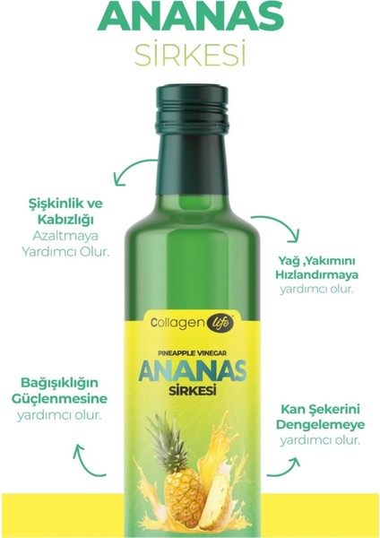 Ananas Sirkesi Doğal Fermantasyon Pineapple Vinegar 500 ml fiyatları