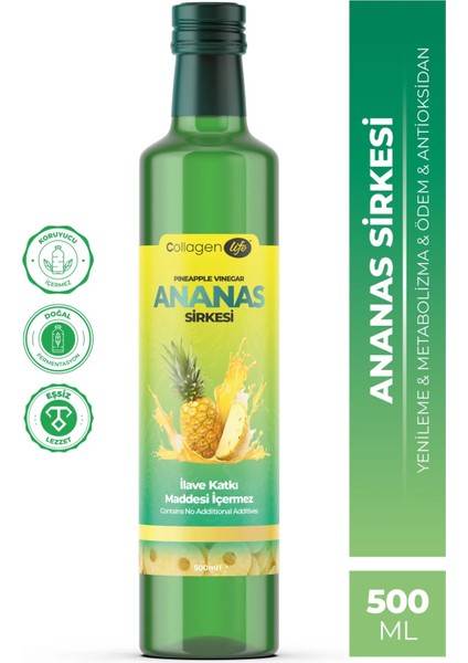 Ananas Sirkesi Doğal Fermantasyon Pineapple Vinegar 500 ml modelleri