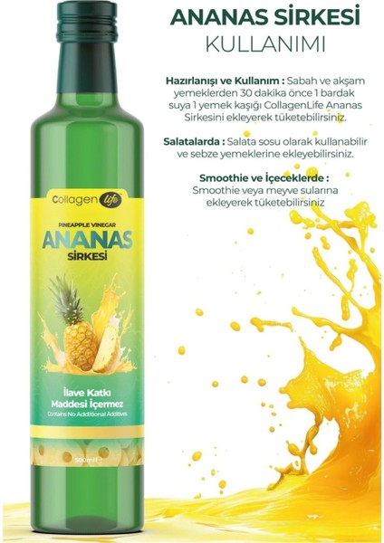 Ananas Sirkesi Doğal Fermantasyon Pineapple Vinegar 500 ml fırsatları