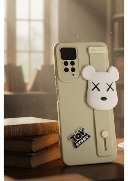 Redmi Note 12 Pro 4G Uyumlu Kılıf Bej Renk 3D Figürlü Darbe Emici Yumuşak Silikon Kapak fiyatları