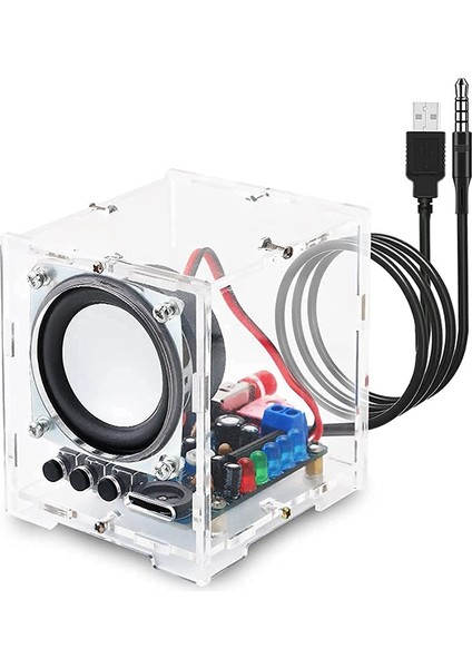 Dıy Bluetooth Hoparlör Kiti Taşınabilir Lehim Projesi Hoparlör Kiti Ses Kutusu Yetişkinler Için Genç Öğretme ve Öğrenme (Yurt Dışından)