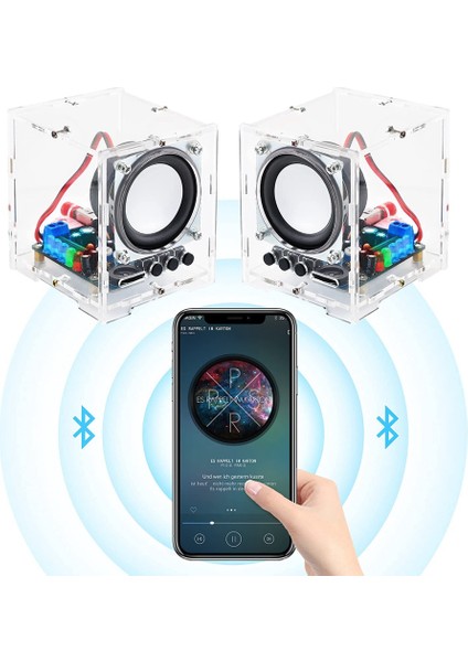 Dıy Bluetooth Hoparlör Kiti Taşınabilir Lehim Projesi Hoparlör Kiti Ses Kutusu Yetişkinler Için Genç Öğretme ve Öğrenme (Yurt Dışından) modelleri