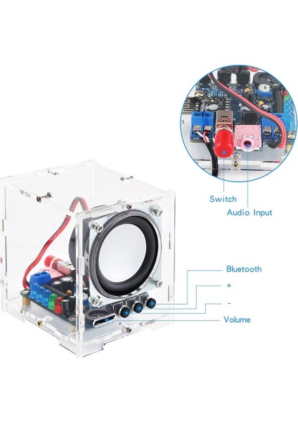 Dıy Bluetooth Hoparlör Kiti Taşınabilir Lehim Projesi Hoparlör Kiti Ses Kutusu Yetişkinler Için Genç Öğretme ve Öğrenme (Yurt Dışından) indirimleri