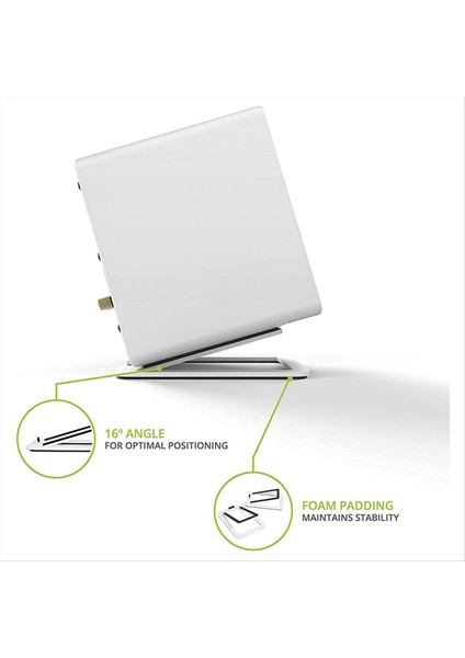 Masaüstü Ses Standı Temel Şok Emilim ve Geliştirilmiş Ses Si Hoparlör Braketi Bilgisayar Hoparlör Beyaz (Yurt Dışından) indirimleri