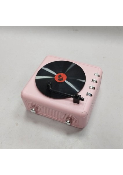 Retro Hoparlör Taşınabilir Bluetooth Hoparlör Subwoofer Ses Kutusu Office Açık Ev Oyuncu Pembe (Yurt Dışından) fırsatları