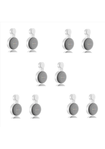 Google Nest Mini Duvar Braketi Ikinci Nesil Soket Askılı Askı Braketi-Beyaz Için Google Audio Için Uygun 10 Adet (Yurt Dışından) modelleri