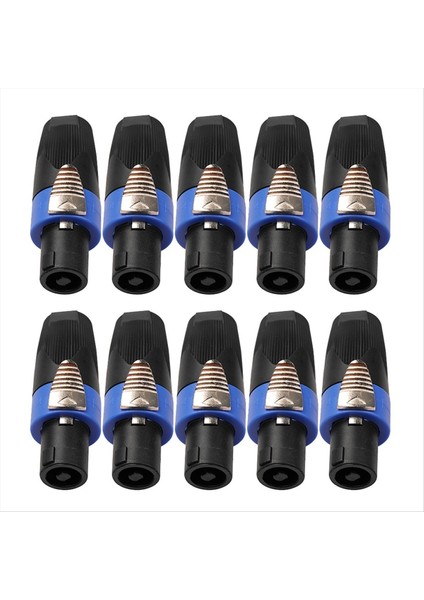 10 Pcs Ses Hoparlör Bağlayıcıları Fişleri Twist Lock Şarj Edilebilir Taşınabilir Hoparlör Kablosuz Nötrik Için Kablosuz NL4FC (Yurt Dışından)