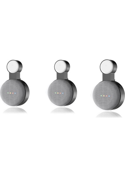 Google Nest Mini Duvar Braketi Ikinci Nesil Soket Askılı Askı Braketi Black Için Google Audio Için Uygun 3 Pcs (Yurt Dışından)