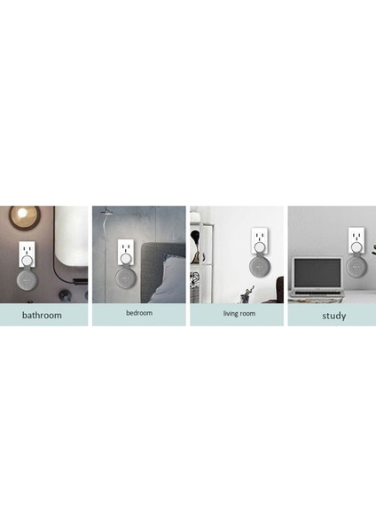 Google Nest Mini Duvar Braketi Ikinci Nesil Soket Askılı Askı Braketi Black Için Google Audio Için Uygun 3 Pcs (Yurt Dışından) modelleri