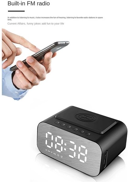 Bluetooth 5 0 Kablosuz Şarj Cihazı Bilgisayar Hoparlörü Bluetooth Kablosuz Hoparlör (Yurt Dışından)