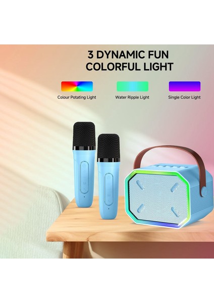 Çocuklar ve Yetişkinler Için Karaoke Makinesi Tv Için 2 Kablosuz Mikrofonlu Taşınabilir Bluetooth Hoparlör Ev Partisi Doğum Günü-B (Yurt Dışından) indirimleri
