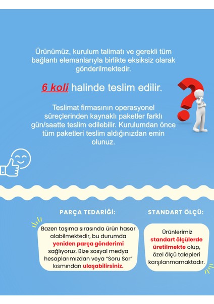 Monza 6 Kapaklı Gardırop - 182 cm Y, 184 cm G - Genç Odası ve Yatak Odası Gardırop