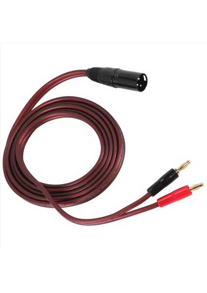 Xlr&#39 Den Muz Hoparlör Kablosu Xlr 3 Pin Erkek-Çift Muz Fişleri Ses Kablosu Altın Kaplamalı 4mm Fişe Xlr3 Pro Hifi (Yurt Dışından) fırsatları