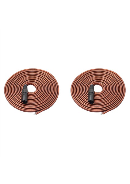 2x Xlr Hoparlör Kablosu Hoparlör Teli - Xlr Tapa Altın Kaplama Xlr 3 Pin Erkek Konnektörü Değiştirme Ses Kablosu (Yurt Dışından)