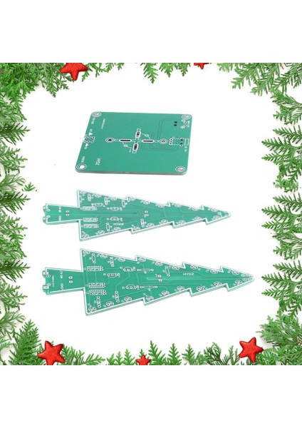 7 Renk Noel Ağacı Staj Diy Kitleri Çok Fonksiyonlu Renkli Stereoskopik LED Flash Dökme Modülü (Yurt Dışından)