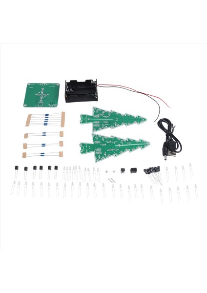 7 Renk Noel Ağacı Staj Diy Kitleri Çok Fonksiyonlu Renkli Stereoskopik LED Flash Dökme Modülü (Yurt Dışından) fiyatları
