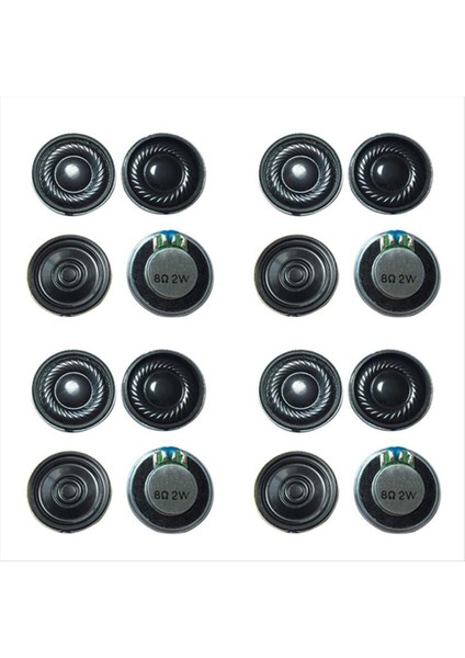 16 Pc 23MM Boynuz 8 Ohm 2W Yuvarlak Iç Kapı Oyuncak Küçük Hoparlör (Yurt Dışından)