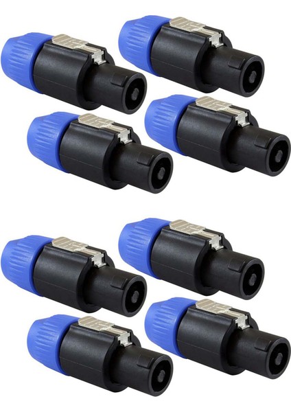 Hoparlör Fiş Twist Kilit 4 Kutup Hoparlör Fişi Nötrik ile Uyumlu NL4FC NL4FX NLT4X NL2FC - 8 Paket (Yurt Dışından)