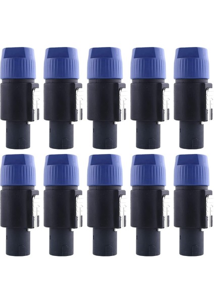 10 Parça NL4FC Hoparlör Kabloları Kafa Konuşma Kablo Konnektörü 4 Pimli Hoparlör Fişleri Kablolar Için Büküm Kilidi Su Geçirmez (Yurt Dışından)