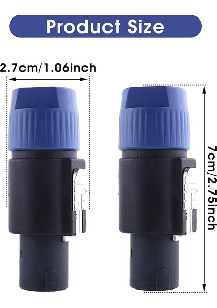 10 Parça NL4FC Hoparlör Kabloları Kafa Konuşma Kablo Konnektörü 4 Pimli Hoparlör Fişleri Kablolar Için Büküm Kilidi Su Geçirmez (Yurt Dışından) fiyatları