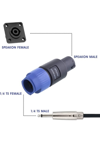10 Parça NL4FC Hoparlör Kabloları Kafa Konuşma Kablo Konnektörü 4 Pimli Hoparlör Fişleri Kablolar Için Büküm Kilidi Su Geçirmez (Yurt Dışından) modelleri