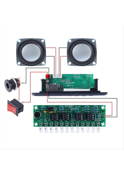 Dıy Bluetooth Hoparlör Kiti LED Fm Radyo USB Mini Ev Ses Amplifikatörü Dijital Ekran Lehimleme Projesi (Siyah) (Yurt Dışından) fiyatları