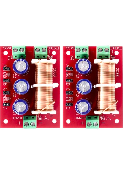YLY-2088 Ses Frekans Bölücü 400W Ayarlanabilir 2 Yollu Crossover Filtreler Tam Menzilli Tiz Bas Frekans Bölücü (Yurt Dışından) fiyatları