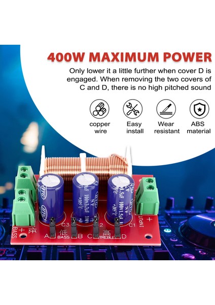 YLY-2088 Ses Frekans Bölücü 400W Ayarlanabilir 2 Yollu Crossover Filtreler Tam Menzilli Tiz Bas Frekans Bölücü (Yurt Dışından) fırsatları