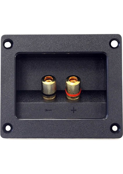 4pcs Dıy Ev Araba Stereo 2 Yönlü Hoparlör Kutusu Terminal Yuvarlak Kare Yaylı Konnektör Bağlama Direği 93X80MM Siyah (Yurt Dışından) fiyatları