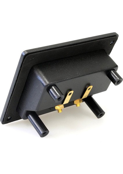4pcs Dıy Ev Araba Stereo 2 Yönlü Hoparlör Kutusu Terminal Yuvarlak Kare Yaylı Konnektör Bağlama Direği 93X80MM Siyah (Yurt Dışından) fırsatları