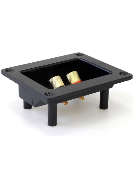 4pcs Dıy Ev Araba Stereo 2 Yönlü Hoparlör Kutusu Terminal Yuvarlak Kare Yaylı Konnektör Bağlama Direği 93X80MM Siyah (Yurt Dışından) indirimleri