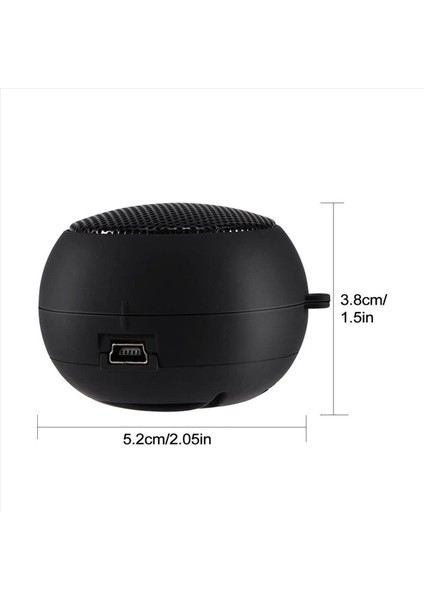 2x Mini Hoparlör Taşınabilir Aux Girişli Taşınabilir Seyahat Hoparlörü Kablolu 3 5mm Kulaklık Jakı (Yurt Dışından) modelleri