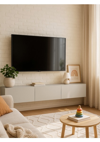 Cercei Tv Standı 180 cm Kumtaşı