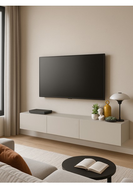 Cercei Tv Standı 180 cm Kumtaşı