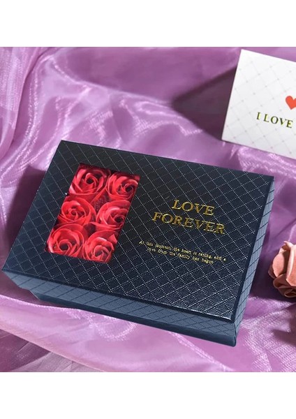 Kırmızı Gül & Epoksi Papatya Kolye Hediye Kutusu fiyatları