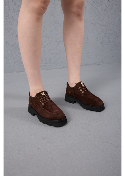 Beyoğlu Serisi Kadın Kahverengi Hakiki Deri Loafer Ayakkabı fırsatları