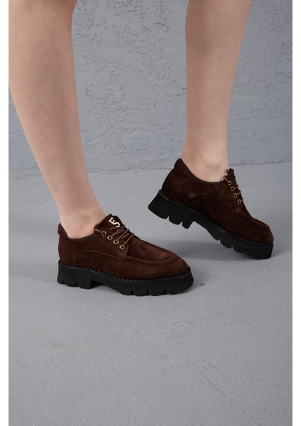 Beyoğlu Serisi Kadın Kahverengi Hakiki Deri Loafer Ayakkabı indirimleri