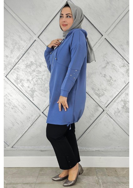 Kadın Taş Detaylı Kapüşonlu Tesettür Giy Çık fiyatları