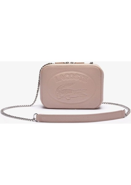 Croco Crew Kadın Baskılı Deri Pembe Çanta