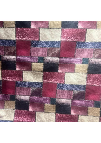 Döşemelik Koltuk Kumaşı-Silinebilir Patchwork Kumaş