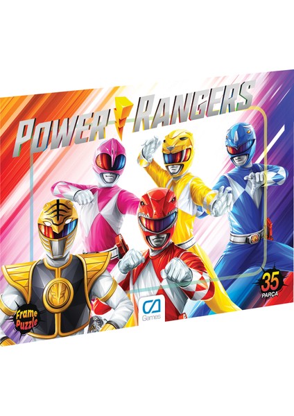 Powerrangers Frame Puzzle - 35 Parça - Karışık Desen Gönderilecektir.