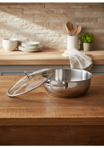 Kayra 17 Parça Servis Gereçli Çelik Tencere Seti indirimleri