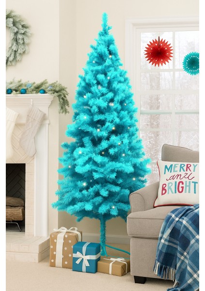 Luxury 150 cm Turkuaz Yılbaşı Çam Ağacı modelleri