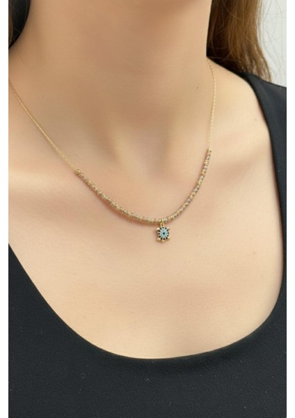 Altın Kaplama Dorika Kaplumbağa Uçlu Kolye Drk-Kplmba-Kly