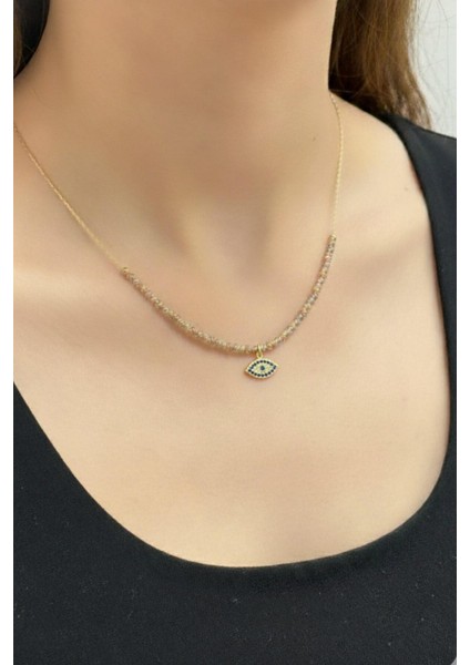 Altın Kaplama Dorika Göz Uçlu Kolye Drk-Goz-Kly-Gold indirimleri