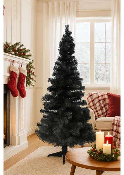Luxury 120 cm Yılbaşı Çam Ağacı Siyah