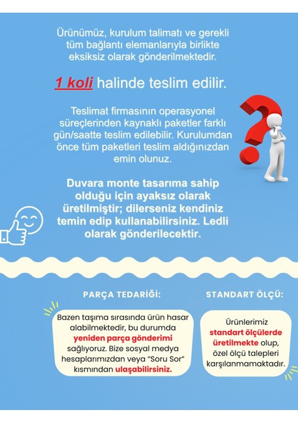 Cercei LED Li Işıklı Tv Ünitesi 180 cm -Beyaz, Modern, Şık, Geniş, Fonksiyonel Tasarım - Tv Sehpası